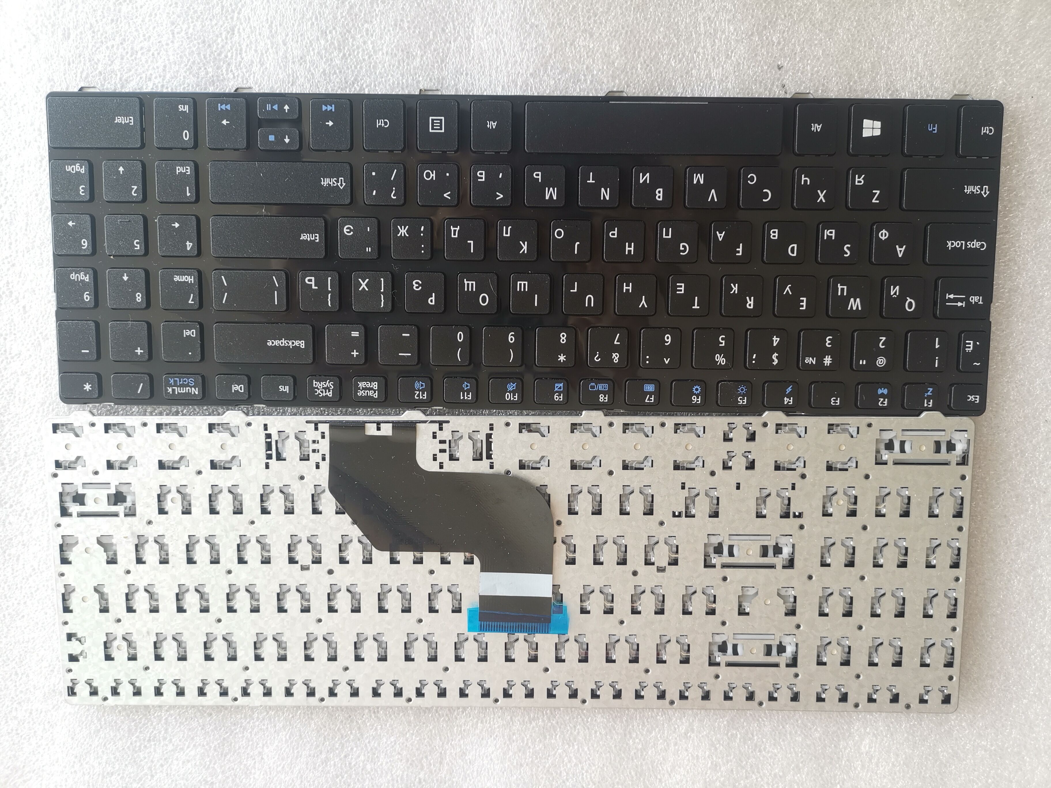 Picture of New Replacement Laptop Keyboard For MSI CR640 BLACK FRAME BLACK (OEM) RU Layout